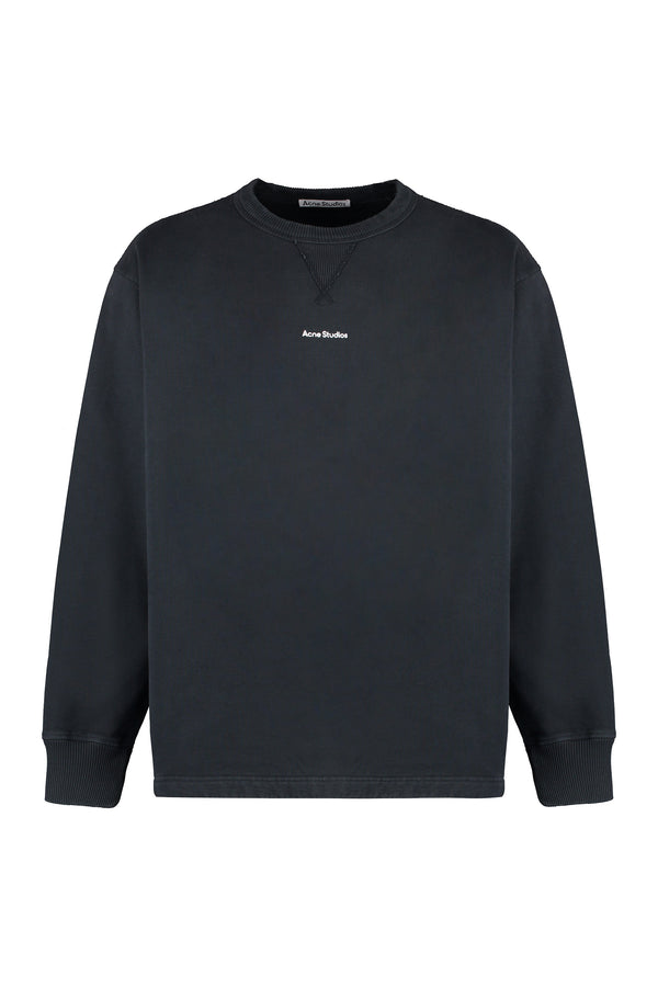 Cotton crew-neck sweatshirt-0